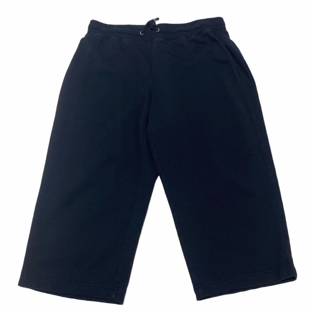 Sjb Active Black Elastic Capri Cropped Pants MP